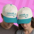 Load image into Gallery viewer, Two people wearing white hats with 'Catch Me Stumbling' text on a pink background.