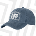 Load image into Gallery viewer, Blue cap with white stumble guys graphic and text on a white background
