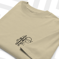 Load image into Gallery viewer, Beige sweatshirt with a black stumble guys characters graphic design on a white background