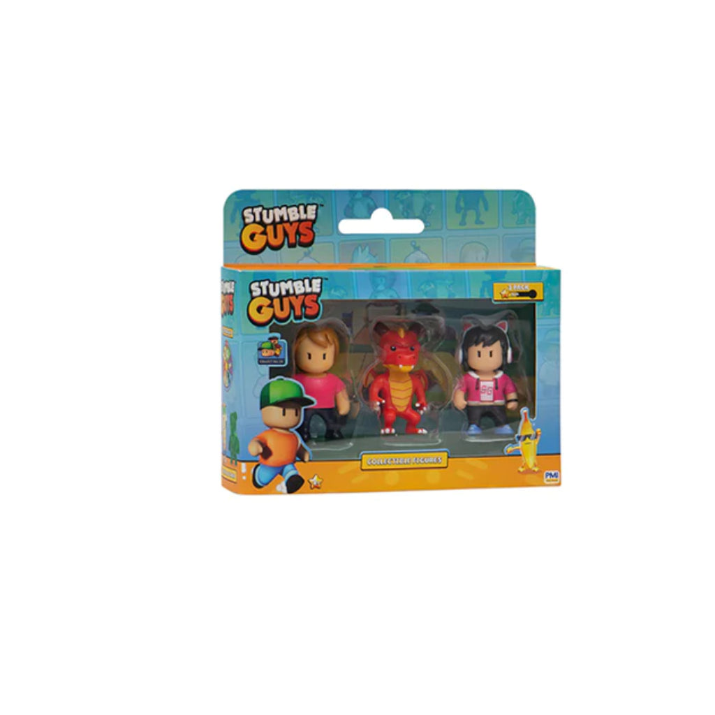 Stumble Guys Collectible Figures 3PK Window Box