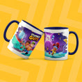 Load image into Gallery viewer, Two mugs with 'Stumble Guys' design on a yellow background