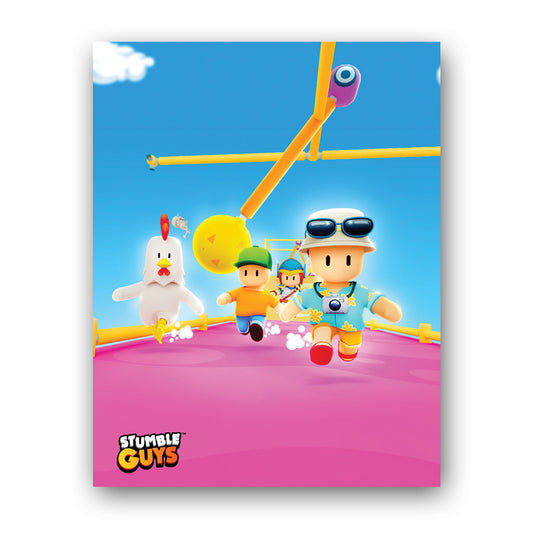Pink Ground Stumble Guys 11x14" Art Print