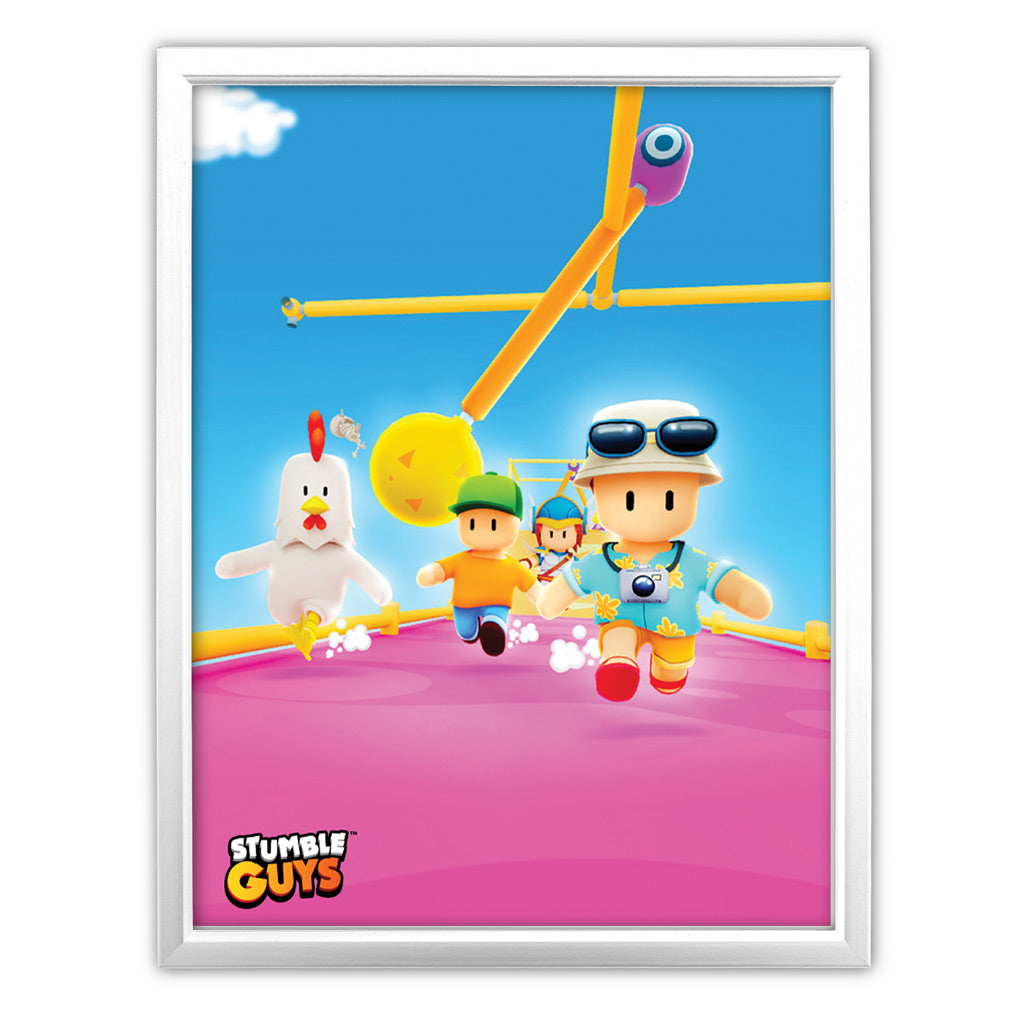 Pink Ground Stumble Guys 11x14" Art Print