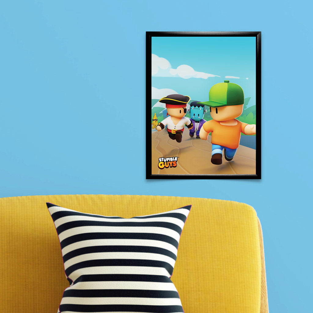 Pirate and Frankenstein - Stumble Guys 11x14" Art Print