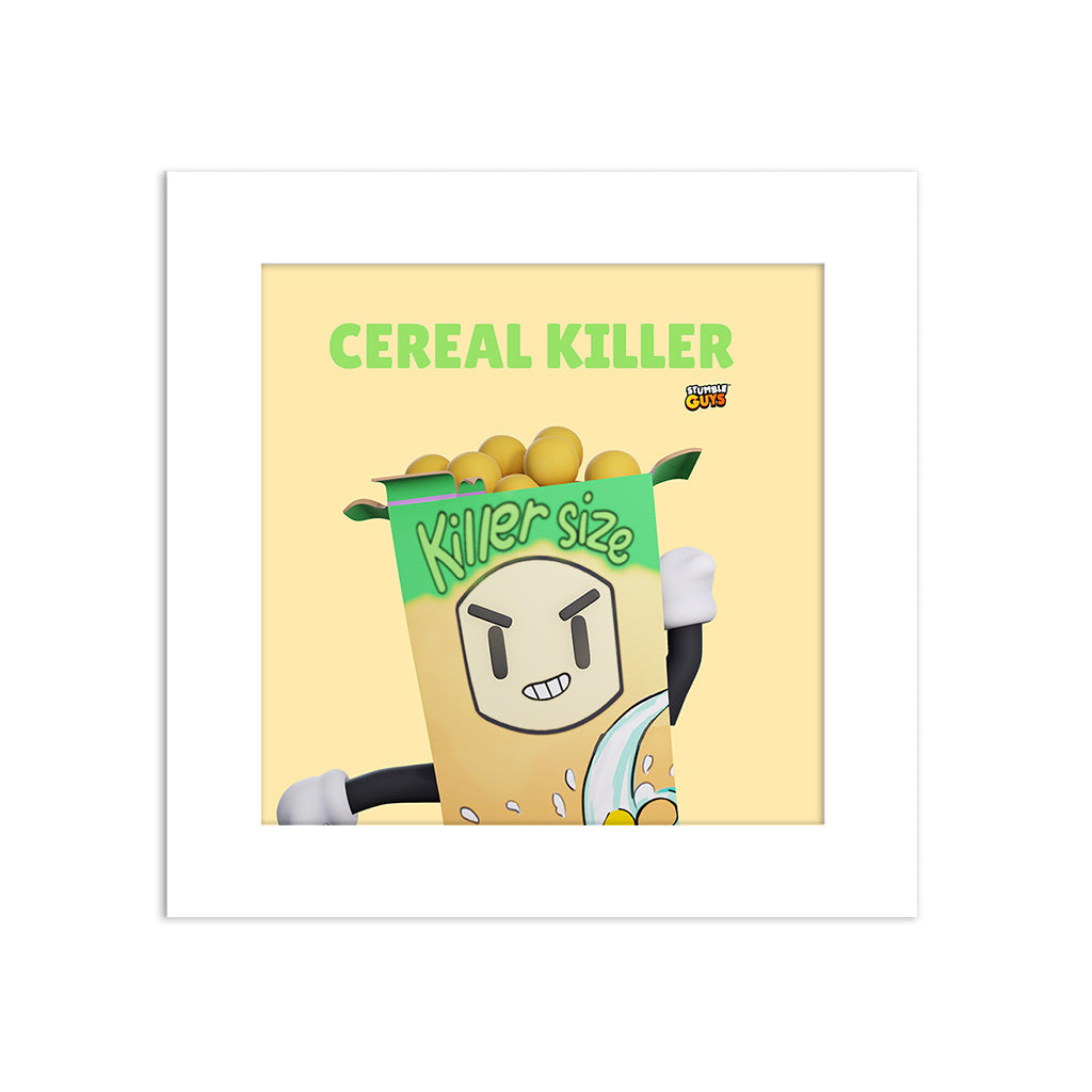 Cereal Killer - Stumble Guys Square Art Print