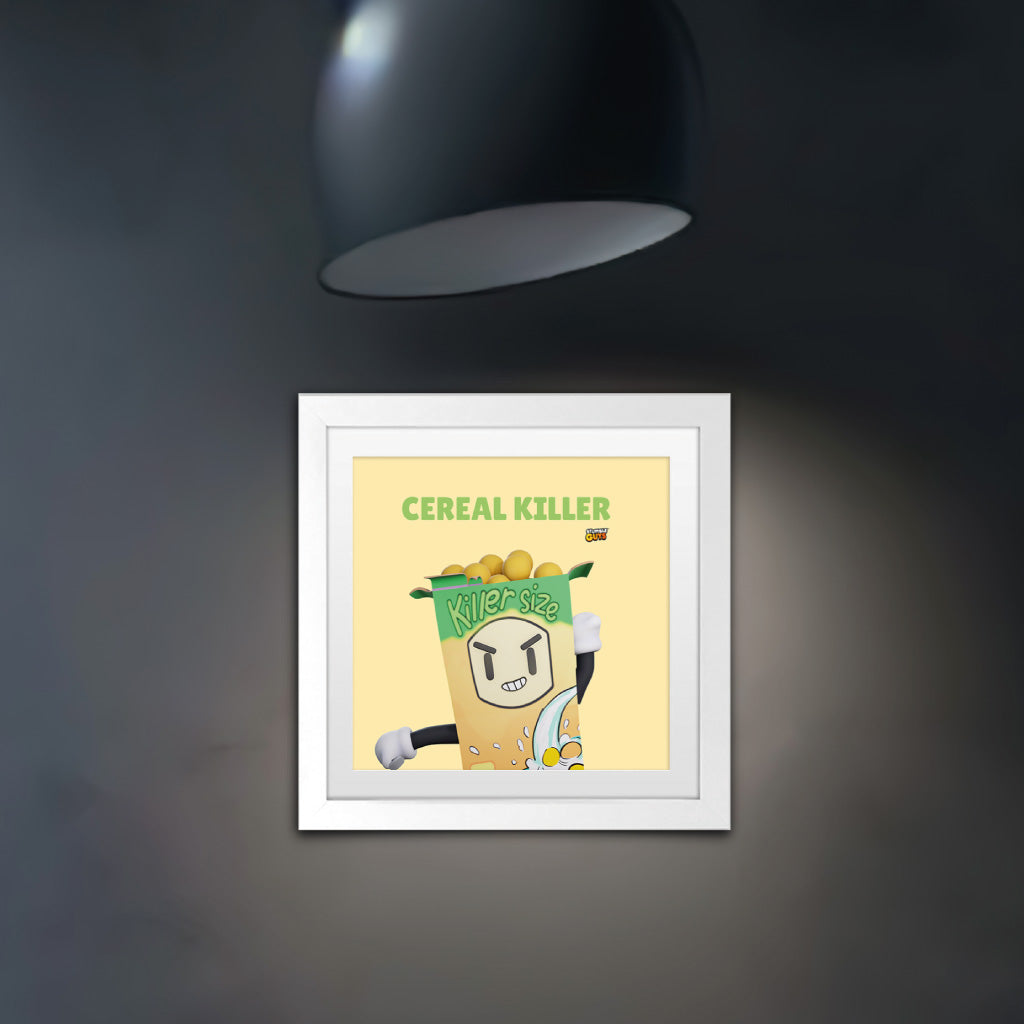 Cereal Killer - Stumble Guys Square Art Print