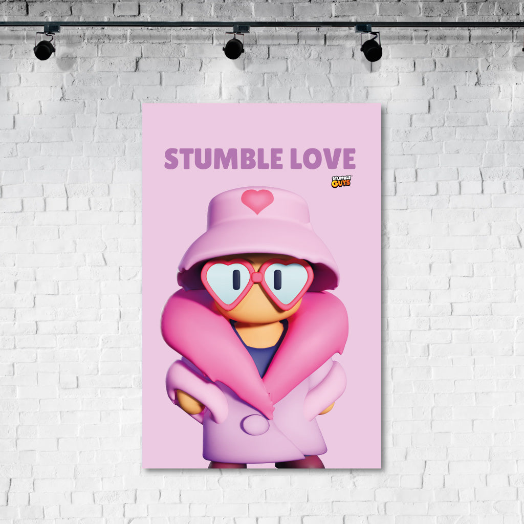 Stumble Love - Stumble Guys Large Art Print