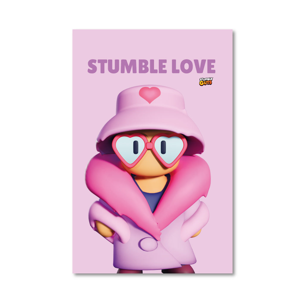Stumble Love - Stumble Guys Large Art Print