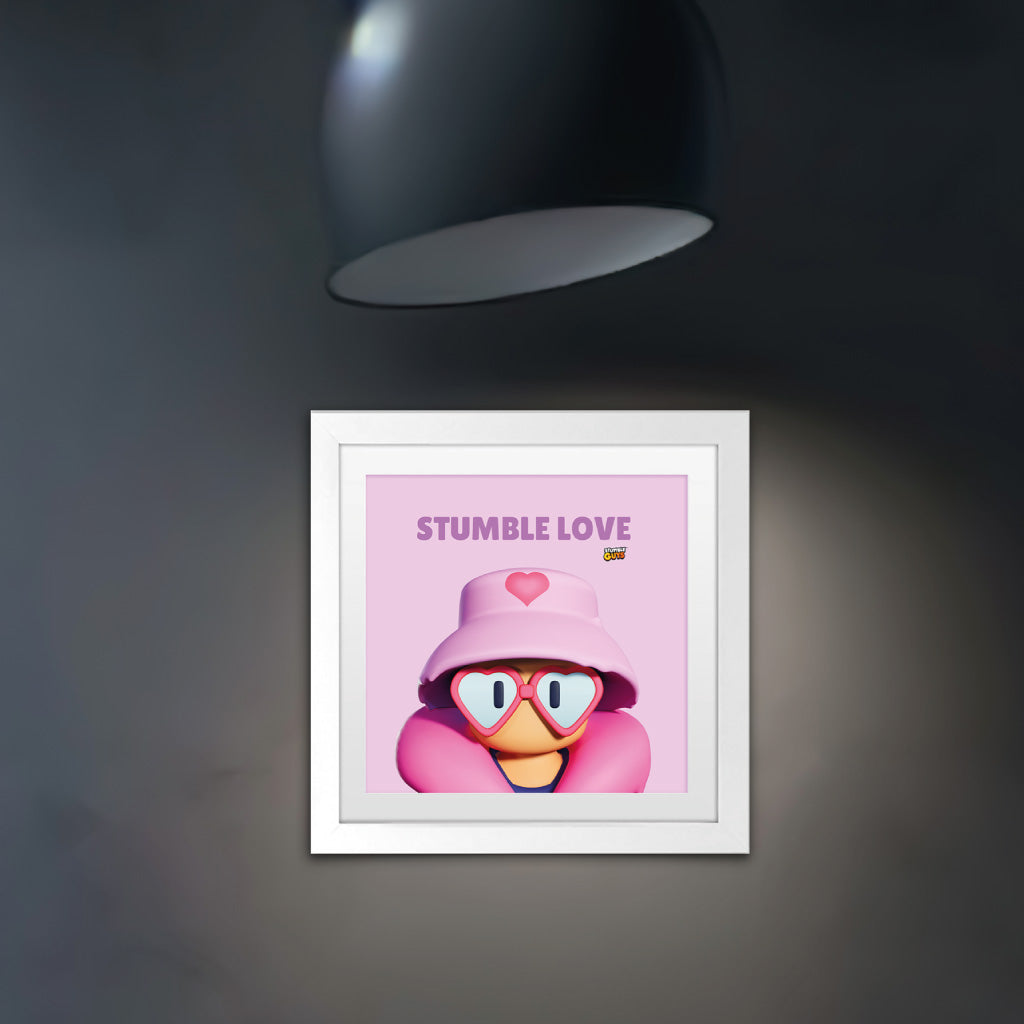 Stumble Love - Stumble Guys Square Art Print