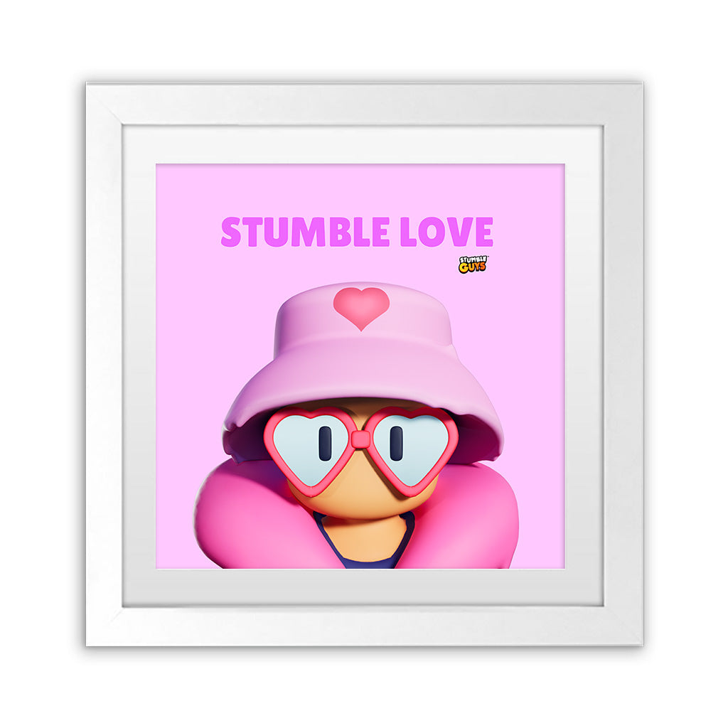 Stumble Love - Stumble Guys Square Art Print