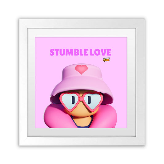 Stumble Love - Stumble Guys Square Art Print