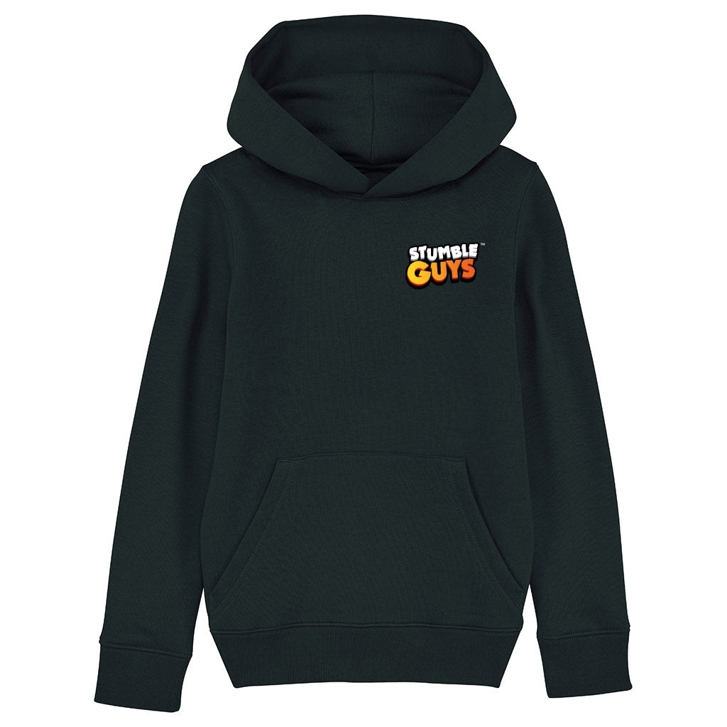 Stumble Guys in a Line Black Hoodie