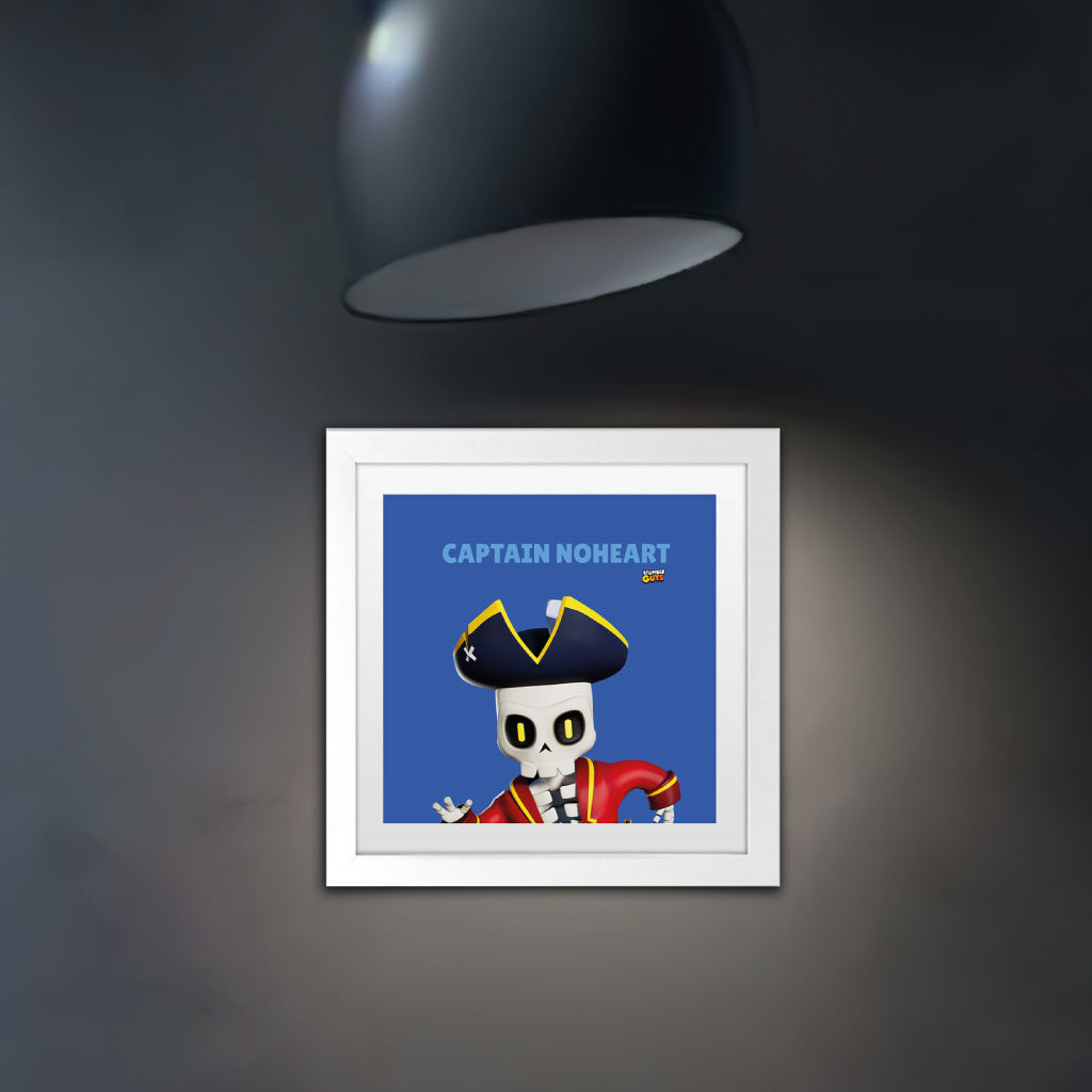 Captain Noheart - Stumble Guys Square Art Print