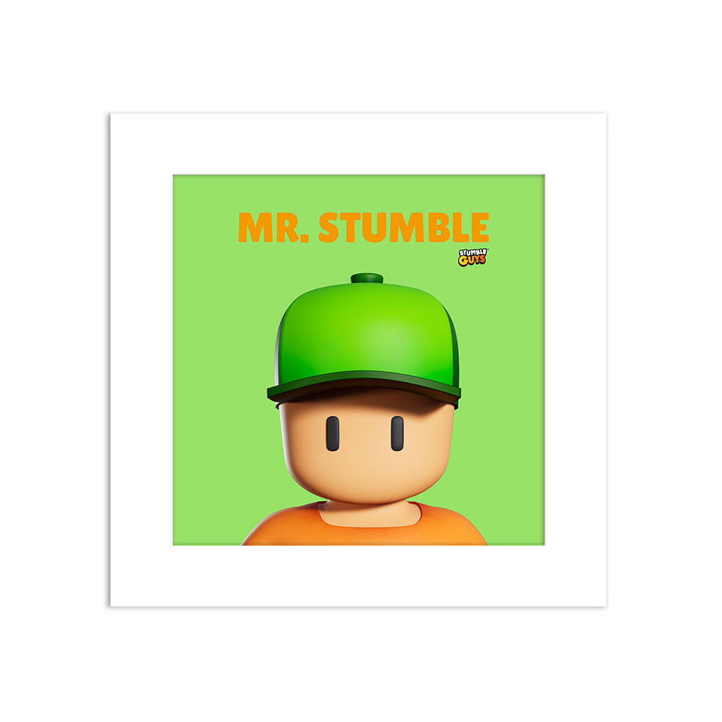 Mr. Stumble - Stumble Guys Square Art Print