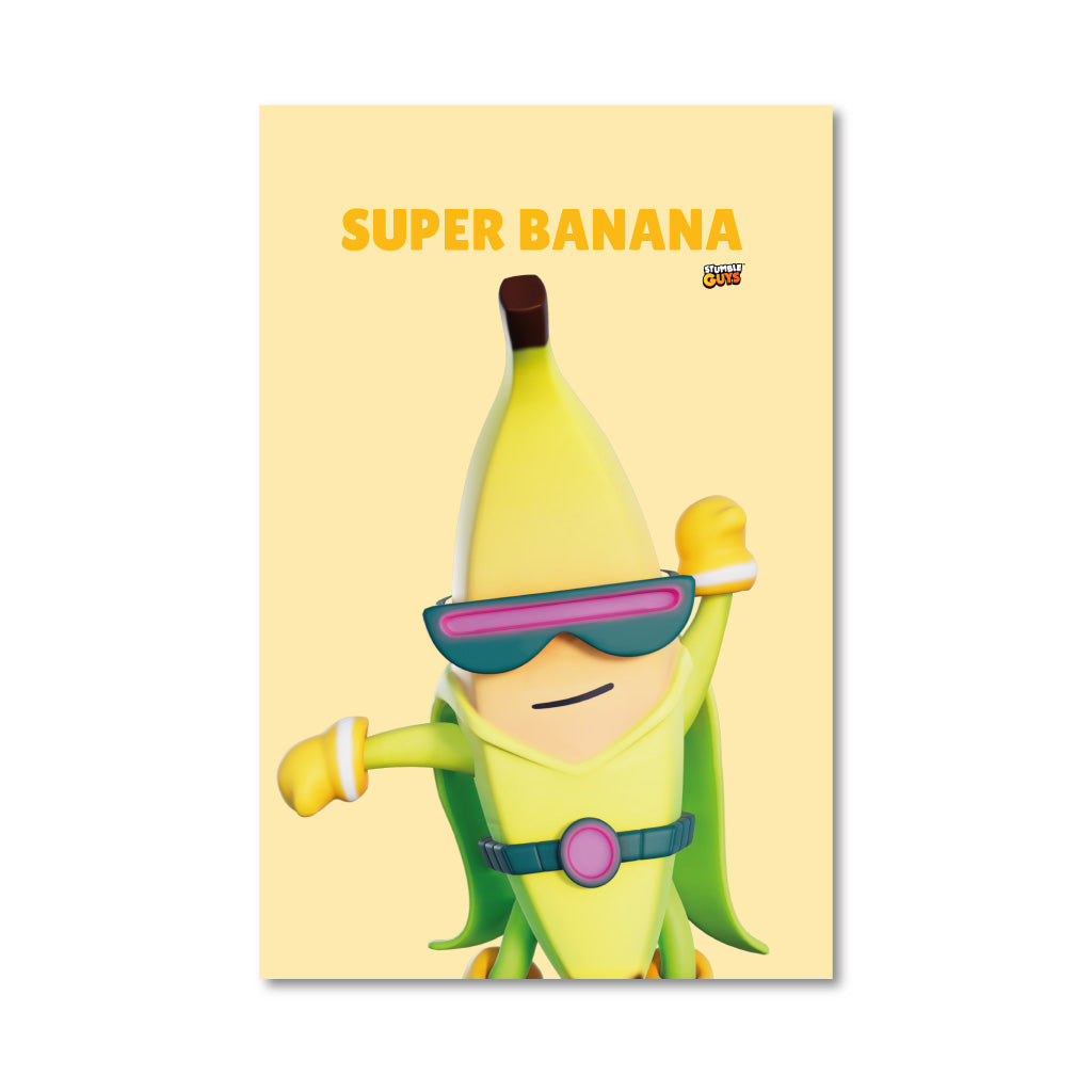 Super Banana - Stumble Guys Large Art Print