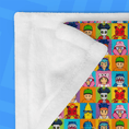 Load image into Gallery viewer, Stumble Blanket on blue background
