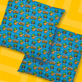 Load image into Gallery viewer, Stumble Guys pillow on a yellow background