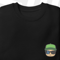 Load image into Gallery viewer, Black sewatshirt with 'Stumble Guys' graphic on a white background
