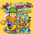 Load image into Gallery viewer, Mr. Stumble surrounded by various Stumble Guys characters and objects with 'Can't Stop the Stumble' text on a yellow background.
