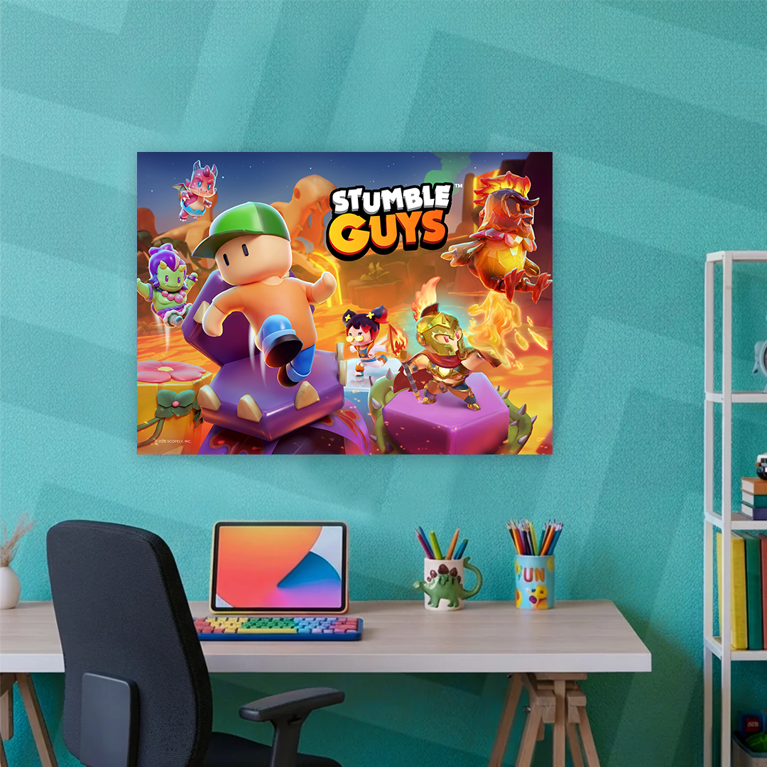 STUMBLE GUYS. LAVALAND. POSTER