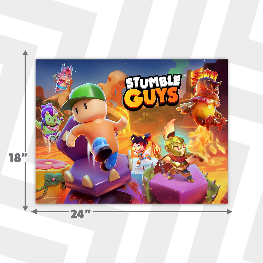 STUMBLE GUYS. LAVALAND. POSTER