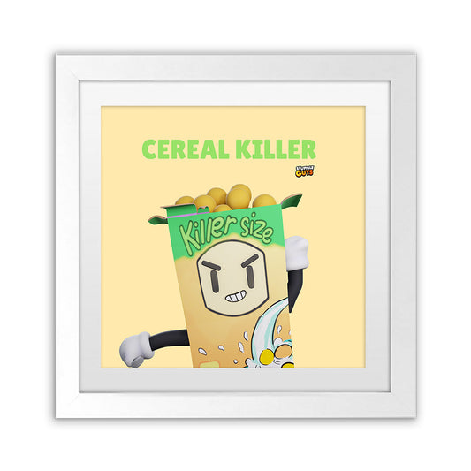 Cereal Killer - Stumble Guys Square Art Print