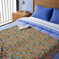 Load image into Gallery viewer, Stumble blanket on a bed

