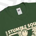 Load image into Gallery viewer, Green sewatshirt with 'Stumble Guys' graphic on a white background
